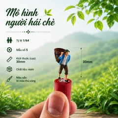 Mô hình người hái chè in 3D sắc nét