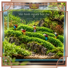 Mô hình người hái chè in 3D sắc nét