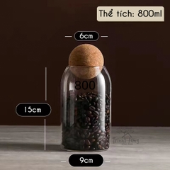 Bình thủy tinh nắp bấc cầu