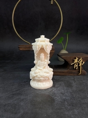 Tượng tây phương tam thánh phật chất liệu quả ngà QNV.PVN2296
