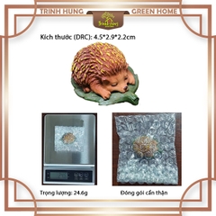 Mô hình nhím ngủ trên lá THMN2130