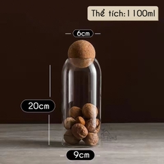 Bình thủy tinh nắp bấc cầu
