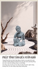 Tượng Hư Không Thiền Phật - An nhiên đá sa thạch ST0376