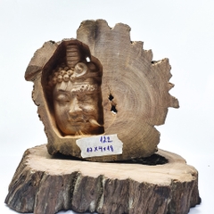 Tượng diện gỗ - tượng trưng bày, phối hợp tiểu cảnh, bonsai