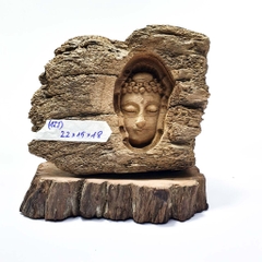 Tượng diện gỗ - tượng trưng bày, phối hợp tiểu cảnh, bonsai