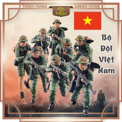 Bộ 12 lính bộ đội Việt Nam diorama tỷ lệ 1:64