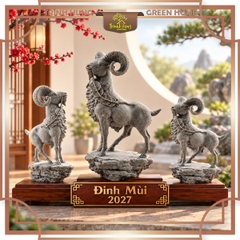 Tượng Dê tài lộc đá sa thạch