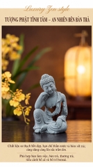 Tượng Hư Không Thiền Phật - An nhiên đá sa thạch ST0376
