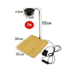 Đèn led đế gỗ cho bể thủy sinh, bể terrarium, tiểu cảnh