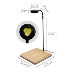 Đèn led đế gỗ cho bể thủy sinh, bể terrarium, tiểu cảnh