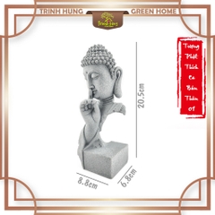 Tượng phật thích ca bán thân 01 đá sa thạch