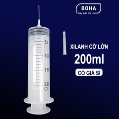 Xilanh 200ml kèm kim, ống tiêm 200cc kèm kim tiêm - XL2002