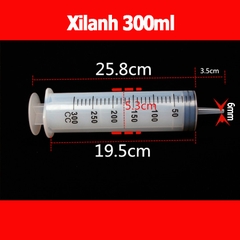 Xilanh, Ống tiêm chiết nước hoa, Xilanh y tế 1000ml, 500ml, 350ml, 300ml, 250ml, 200ml, 150ml, 100ml, 80ml, 60ml - XL