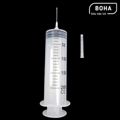 Xilanh 200ml kèm kim, ống tiêm 200cc kèm kim tiêm - XL2002