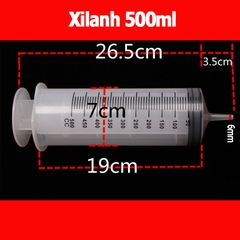 Xilanh, Ống tiêm chiết nước hoa, Xilanh y tế 1000ml, 500ml, 350ml, 300ml, 250ml, 200ml, 150ml, 100ml, 80ml, 60ml - XL