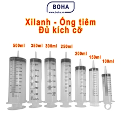 Xilanh, Ống tiêm chiết nước hoa, Xilanh y tế 1000ml, 500ml, 350ml, 300ml, 250ml, 200ml, 150ml, 100ml, 80ml, 60ml - XL