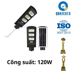Đèn Năng Lượng Mặt Trời LT6120 – 120W, 144 LED Siêu Sáng, Pin 12.000mAh, Có Remote