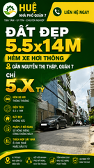 🏡 ĐẤT ĐẸP 5.5X14M, HẺM XE HƠI THÔNG, GẦN NGUYỄN THỊ THẬP, QUẬN 7, CHỈ 5.X TỶ