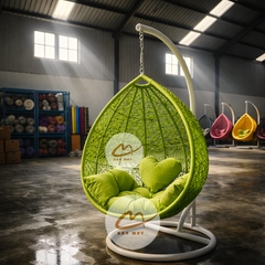 Xích Đu Tổ Chim Đan Rối Dài – Nghệ Thuật Bề Mặt Trong Thiết Kế Xích Đu Mây Nhựa