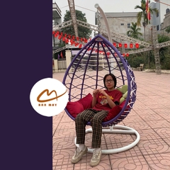 Xích Đu Trứng Phối Màu – Thiết Kế Giọt Nước Cá Tính Cho Không Gian Hiện Đại