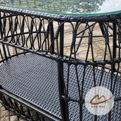 Bàn Ghế Mây Nhựa Đuôi Công – Bộ 2 Ghế 1 Bàn Tạo Điểm Nhấn Sang Trọng Cho Không Gian Sống