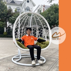 Xích Đu Sân Vườn Kén Tròn – Thiết Kế Tổ Chim Cỡ Lớn Cho Không Gian Mở