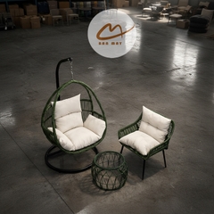 Bộ Bàn Ghế Mây Nhựa Ngoài Trời Phượng Hoàng Đơn – Góc Tiếp Khách Thư Giãn Cho Ban Công, Sân Vườn