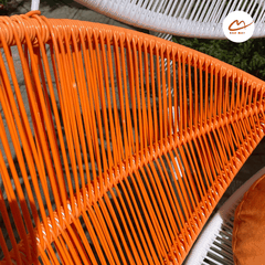 Xích Đu Mây Nhựa Cánh Hoa – Thiết Kế Nghệ Thuật Cho Không Gian Thư Giãn