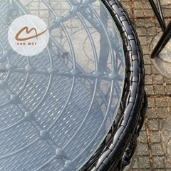 Bàn Ghế Mây Nhựa Đuôi Công – Bộ 2 Ghế 1 Bàn Tạo Điểm Nhấn Sang Trọng Cho Không Gian Sống