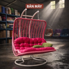 Ghế Xích Đu Lưng Vòm Hồng – Khi Không Gian Sống Trở Thành Tuyên Ngôn Cá Tính