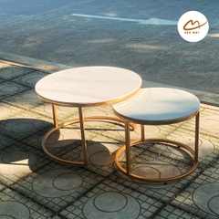 Bàn trà sofa 2 trong 1 mặt đá