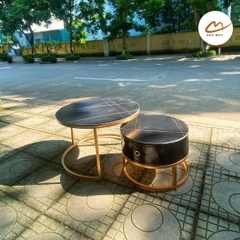 Bàn trà sofa 2 trong 1 mặt đá