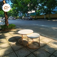 Bàn trà sofa 2 trong 1 mặt đá