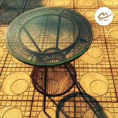 Bàn ghế ngoài trời, xích đu mây nhựa khung thép nội thất Bản Mây ngồi được 3 người đan thủ công cao cấp