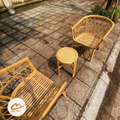 Bộ bàn ghế mây thật (2 ghế 1 bàn)