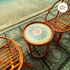Bộ bàn trà mây tự nhiên