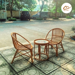 Bộ bàn trà mây tự nhiên