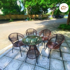 Bộ bàn ghế chân quỳ (4 ghế 1 bàn)