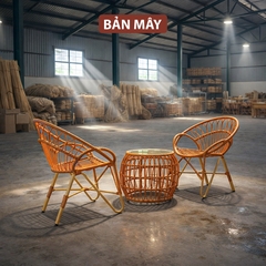 Bàn Ghế Ban Công Ngoài Trời Đuôi Công – Cảm Hứng Thiết Kế Thanh Thoát Cho Góc Ngồi Hai Người