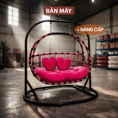 Ghế Xích Đu Thư Giãn Khung Thép Nâng Cấp - Ghế Xích Đu Đẹp Chịu Lực 350kg