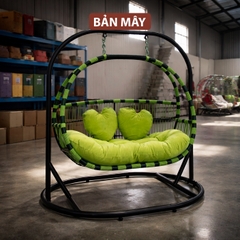 Ghế Xích Đu Thư Giãn Cần Bầu Dục - Giải Pháp Nghỉ Ngơi Hoàn Hảo Bản Mây