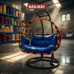 Xích Đu Sân Vườn Cần Kép 3 Chỗ Ngồi, Tùy Chọn Màu Sắc Theo Ý