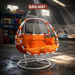 Ghế Xích Đu Đôi Cần Kép Cao Cấp, Quà Tặng Tân Gia Sang Trọng & Ý Nghĩa