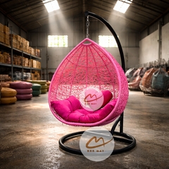 Xích Đu Trứng Đan Rối Dài – Điểm Nhấn Nghỉ Dưỡng Cho Không Gian Xích Đu Sân Vườn