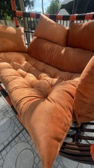 Xích Đu Trong Nhà Thiết Kế Cần Kép, Mẫu Xích Đu Mây Nhựa Decor Giếng Trời