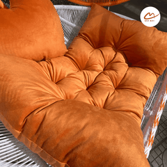 Xích Đu Mây Nhựa Cánh Hoa – Thiết Kế Nghệ Thuật Cho Không Gian Thư Giãn