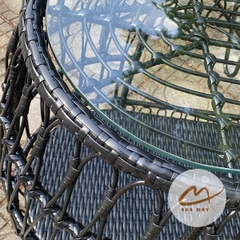 Bàn Ghế Mây Nhựa Đuôi Công – Bộ 2 Ghế 1 Bàn Tạo Điểm Nhấn Sang Trọng Cho Không Gian Sống