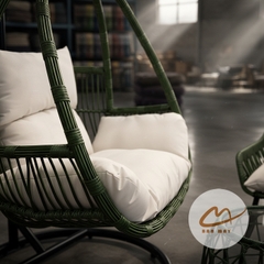 Bộ Bàn Ghế Mây Nhựa Ngoài Trời Phượng Hoàng Đơn – Góc Tiếp Khách Thư Giãn Cho Ban Công, Sân Vườn