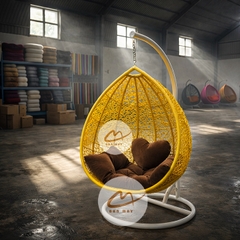 Xích Đu Tổ Chim Đan Rối Dài – Nghệ Thuật Bề Mặt Trong Thiết Kế Xích Đu Mây Nhựa