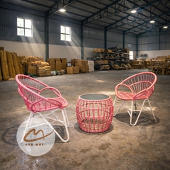 Bàn Ghế Ban Công Ngoài Trời Đuôi Công – Cảm Hứng Thiết Kế Thanh Thoát Cho Góc Ngồi Hai Người